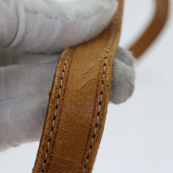 CELINE Macadam Canvas Shoulder Bag PVC Leather Brown - Picture 9 of 16